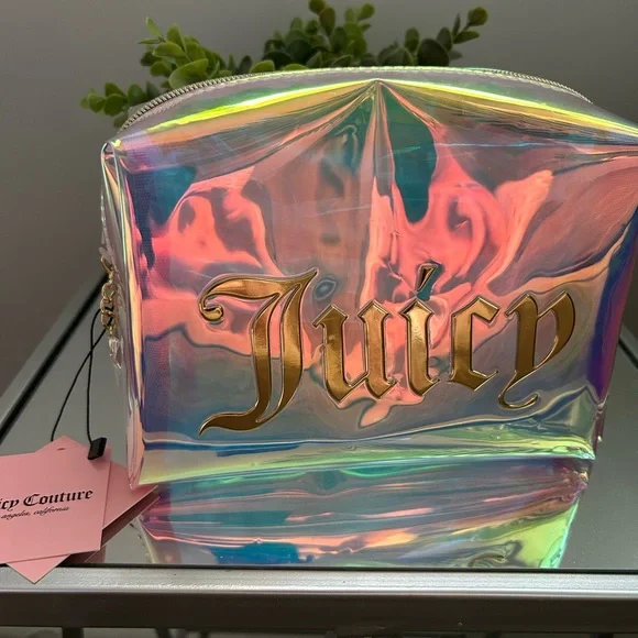 🌺Juicy  Couture Holographic Makeup Pouch🌺 - Picture 2 of 6